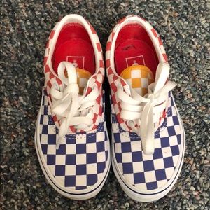 Kids BN checkerboard Vans Authentic